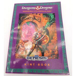 Dungeons & Dragons Warriors of the Eternal Sun Sega Genesis Hint Book Game Guide